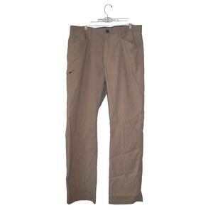 Orvis Performance Pants Mens 38x34 Tan Excellent Stretch Hiking Utility Trousers